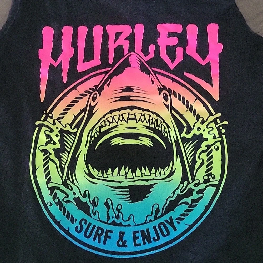 Hurley Kids Rainbow Shark Tank Top - Picture 2 of 3